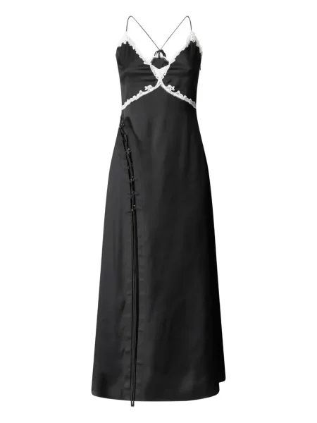 Rochie midi Pinko din dantelă până la genunchi de costum negru
