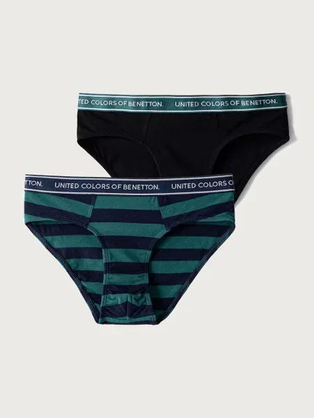 United Colors of Benetton nohavičky detské s elastanom zelená