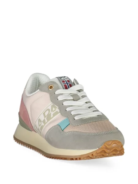 Sneakerși Napapijri din piele de căprioară cu imagine