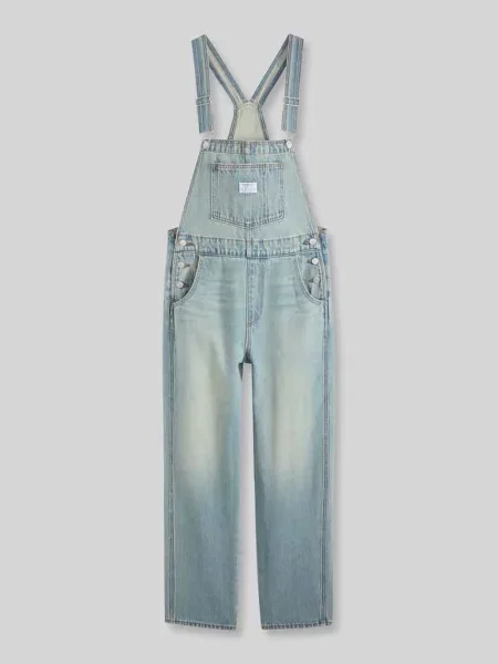 Kombinezon o kroju regular fit z czystej bawełny Levi's niebieski