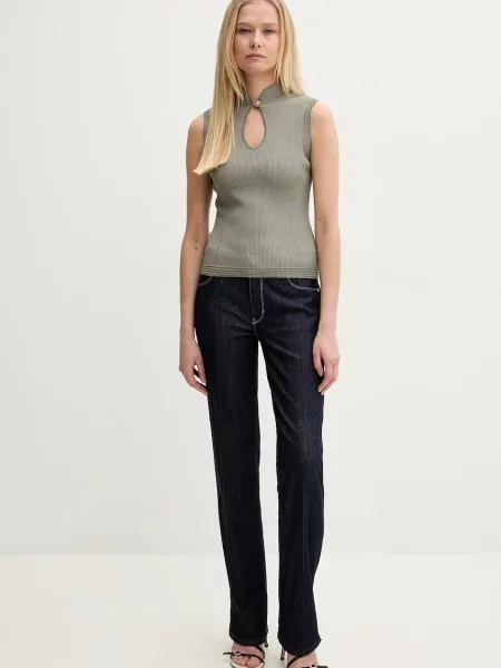 Блузка Guess MALIA однотонна зелений