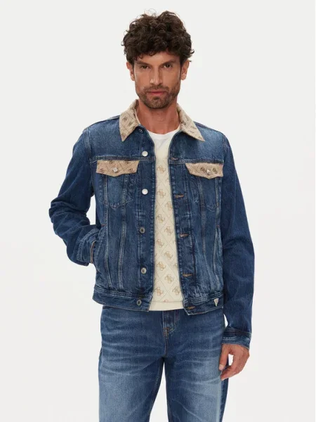 Guess Дънково яке тъмносин