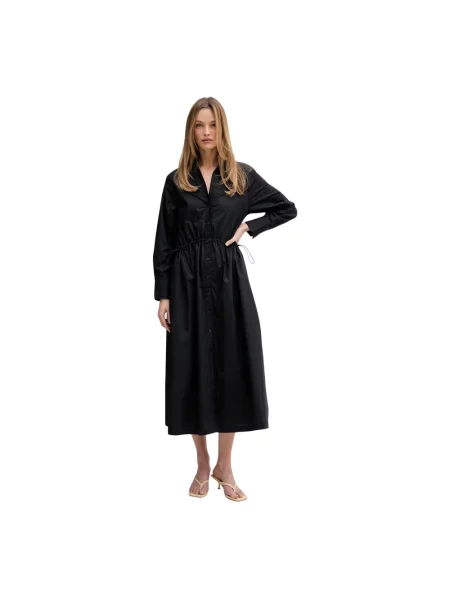 DKNY sukienka koszulowa czarna