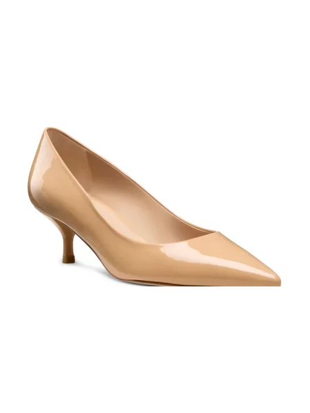 Czółenka Stuart Weitzman skórzana beżowa