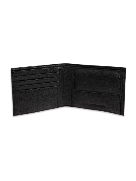 Portfel Emporio Armani skórzany czarny
