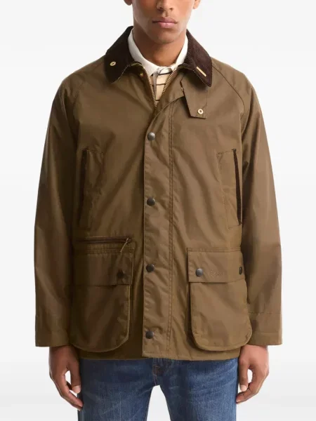 Gulerat ceruit geacă Barbour de catifea cord maro