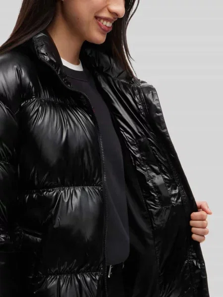 Tommy Jeans Kurtka puchowa Shiny czarny