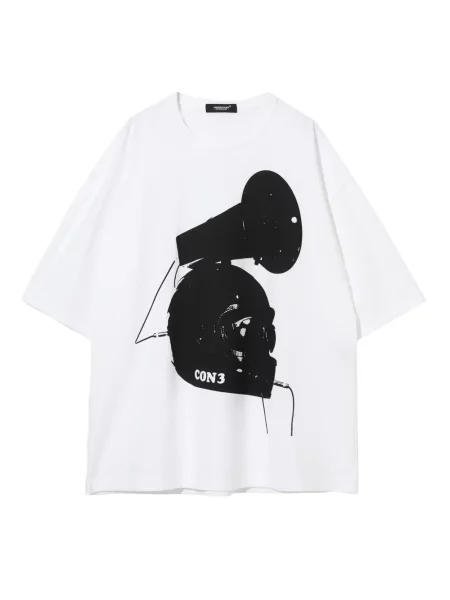 Tricou Undercover cu imagine alb