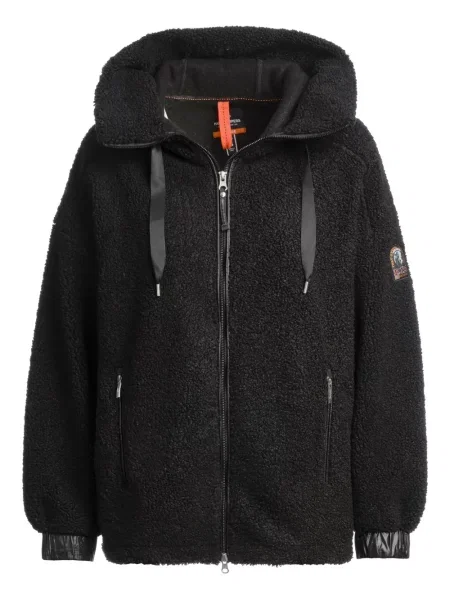 Geacă Parajumpers din fleece cu glugă negru