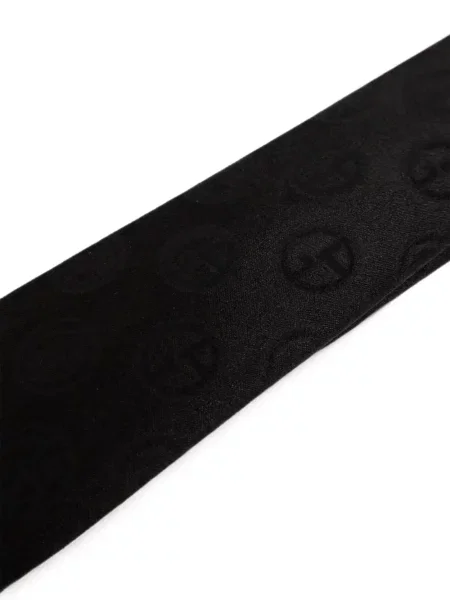 Cravată Giorgio Armani de mătase cu autograf negru
