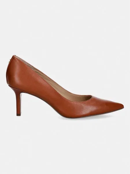 Lauren Ralph Lauren szpilki skórzane Lanette brązowa