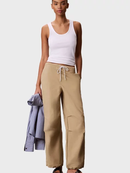 Брюки Calvin Klein Jeans бежевые