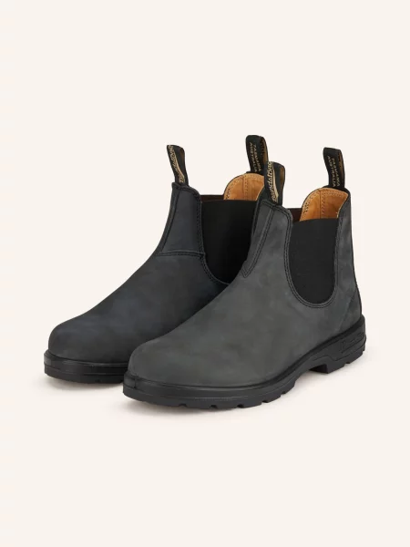 Blundstone Chelsea Boots Rustic Black Unisex Obuwie Blundstone Czarny Size: 7 szare