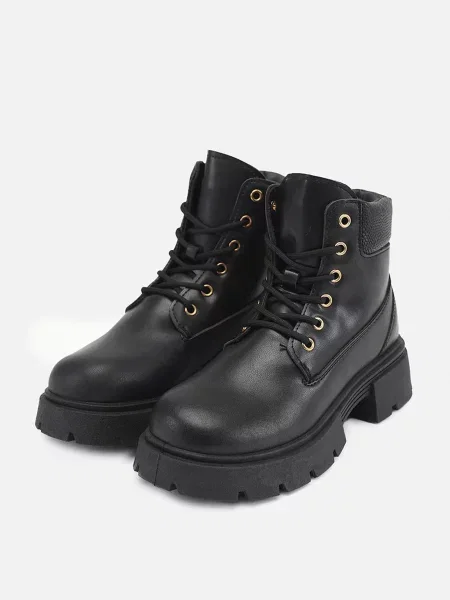 Черевики YUKI екошкіра чорний