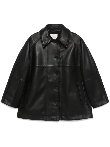 Palton Studio Nicholson din piele negru
