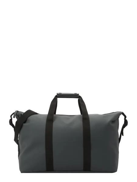 RAINS Geantă de weekend Hilo metalic / negru gri