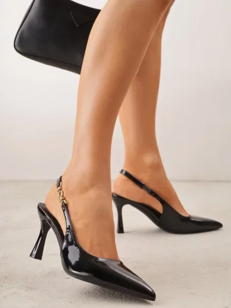 Pantofi stiletto Natera negri