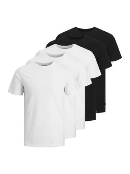 JACK & JONES Tričko čierna biela