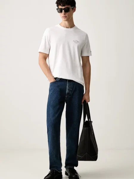 Tommy Hilfiger tricou pentru bărbați din alb