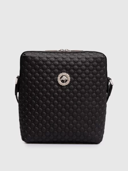 Кожаная сумка Stefano Ricci черная