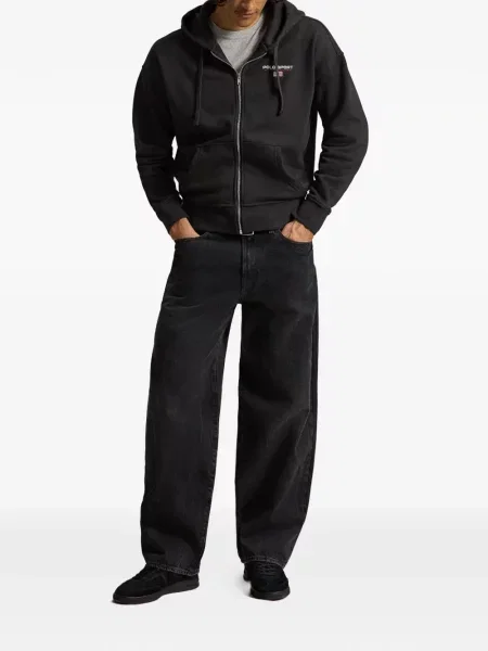 Șosete Polo Ralph Lauren cu model herringbone cu broderie plasă albastru