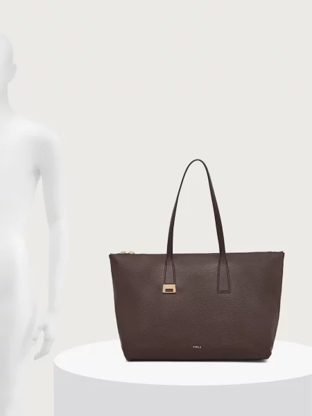 Кожаная сумка шоппер Furla