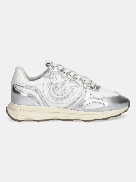 Pinko sneakers Zoe argintiu