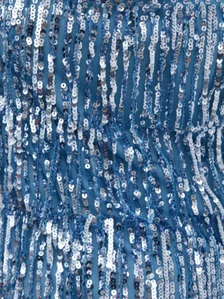 Top Samsøe Samsøe cu paiete albastru