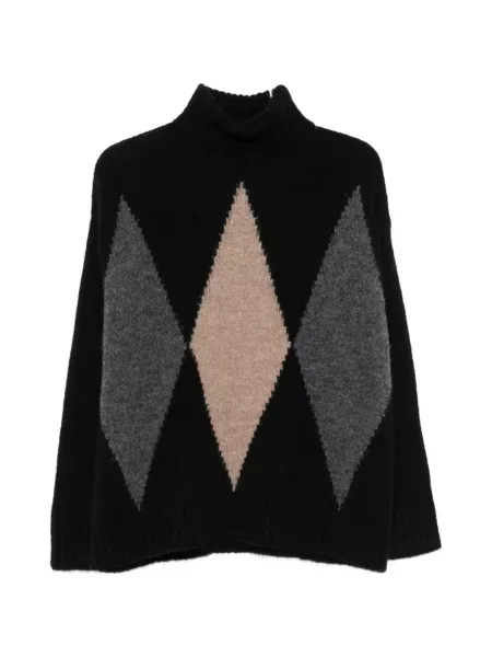 Pulover Jucca cu model argyle negru