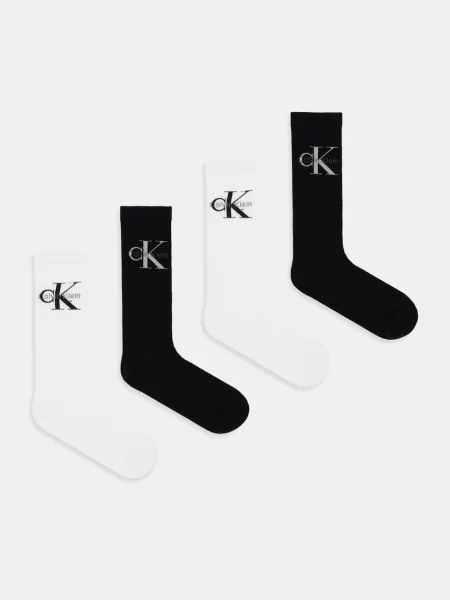 Чорапи Calvin Klein Jeans 4 чифта черно