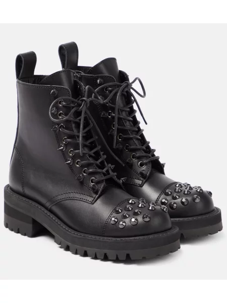 Botki Junya Watanabe skórzane biker czarne