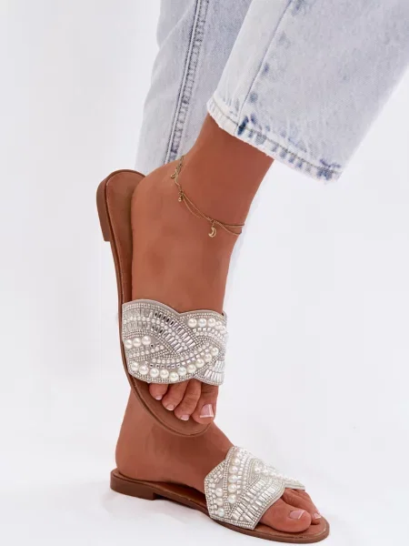 Pantofle Boto bílé