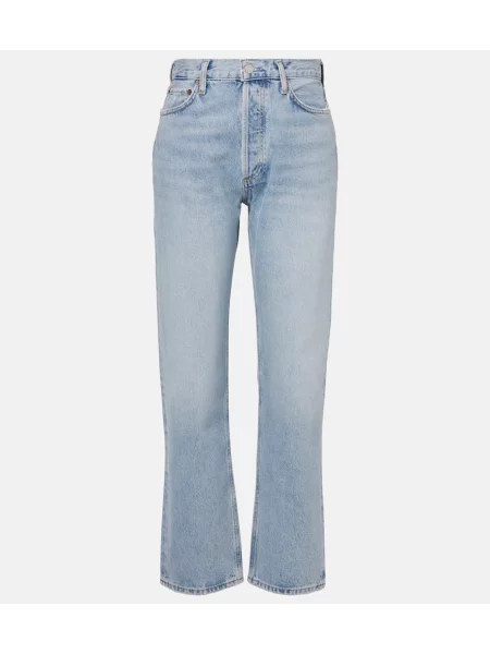 Proste jeansy Agolde niebieskie