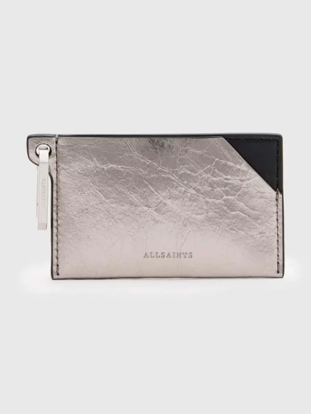 Портмоне Allsaints сребристо