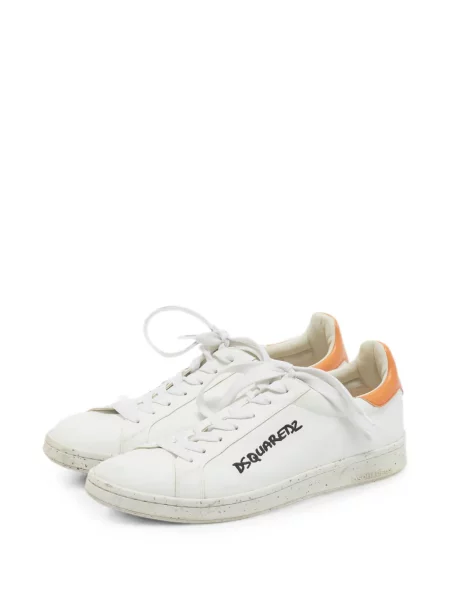 Sneakerși Dsquared2 cu imagine alb