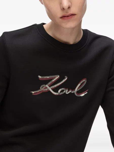 Hanorac Karl Lagerfeld cu paiete negru