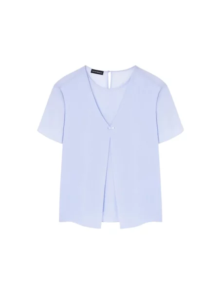 Bluzka Emporio Armani fioletowa