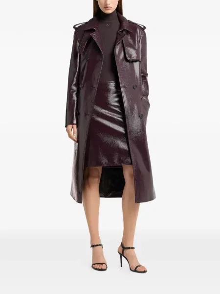 Двуреден тренчкот Courreges червено