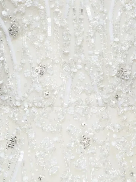 Rochie Elie Saab fără bretele alb