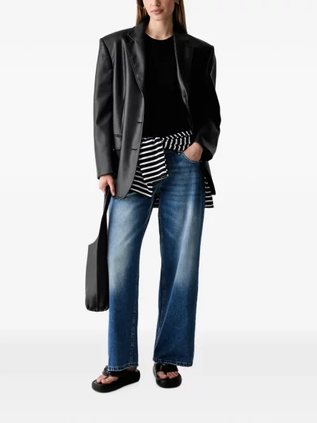 Lung tricou Liu Jo cu autograf negru