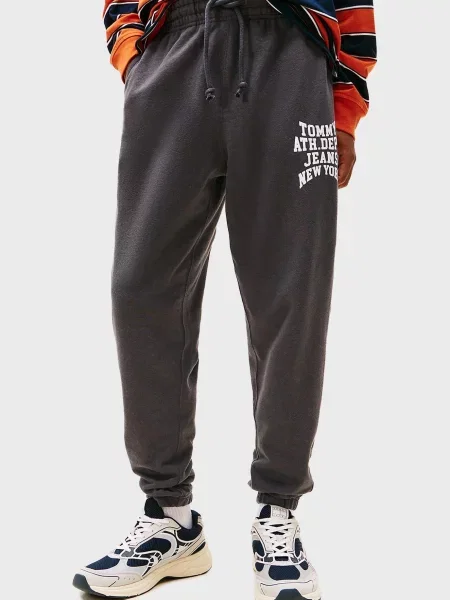 Штани Tommy Jeans сірі