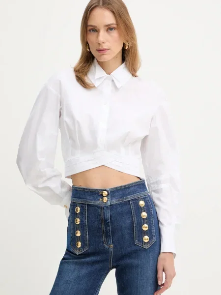 Elisabetta Franchi bluză din alb