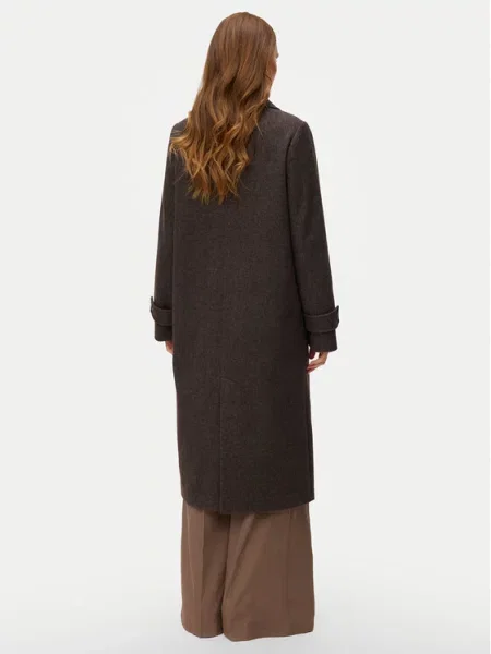 VERO MODA Ανοιξιάτικο και φθινοπωρινό παλτό VMEVA κρεμ / σοκολατί καφέ