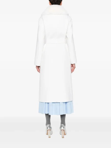 Palton de blană Maje alb