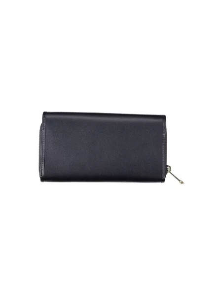 Lniany portfel Tommy Hilfiger niebieski