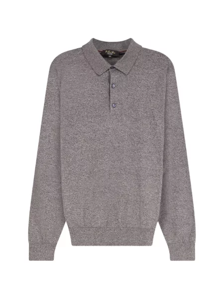 Gulerat tricou polo Loro Piana clasic roz