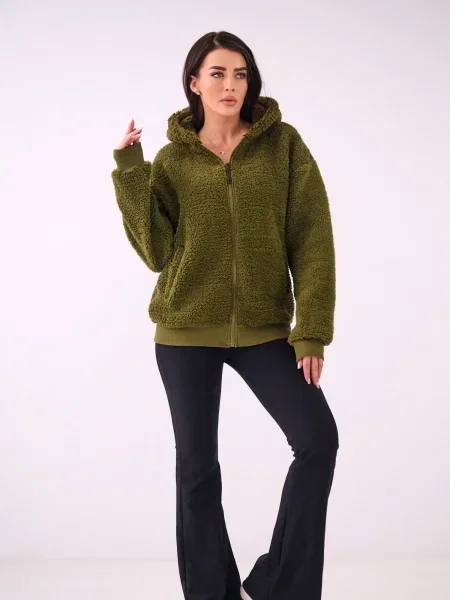 Geacă Factory Price din fleece kaki