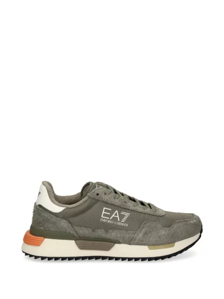 Sneakerși Ea7 Emporio Armani cu imagine verde
