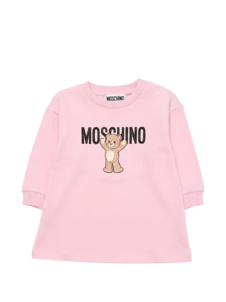Sukienka dziecięca Moschino różowa
