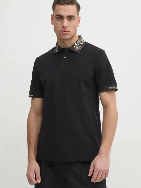 Versace Jeans Couture Tricou polo negru